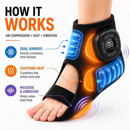 Heated Foot & Ankle Compression Massager