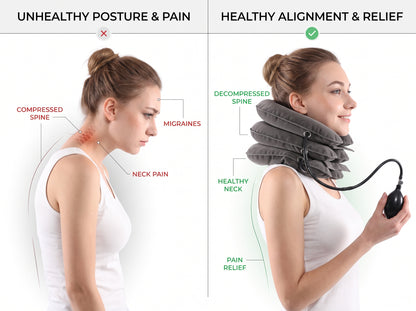 EaseWelly NeckEase™ | Inflatable Neck Stretcher & Cervical Support Collar