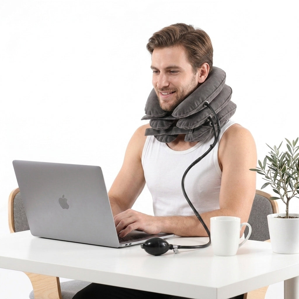 EaseWelly NeckEase™ | Inflatable Neck Stretcher & Cervical Support Collar